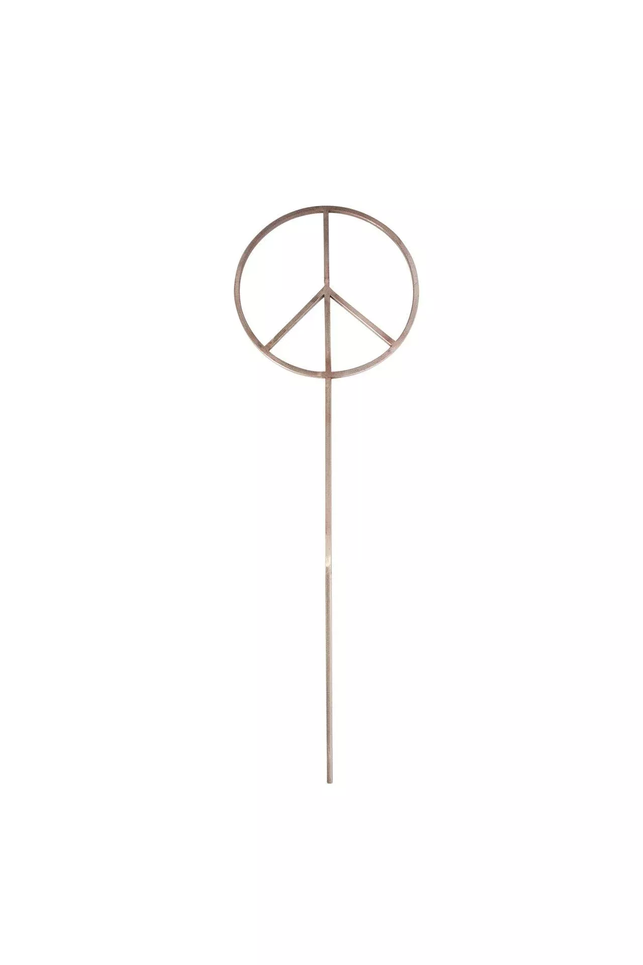 Metal Peace Sign Garden Stake