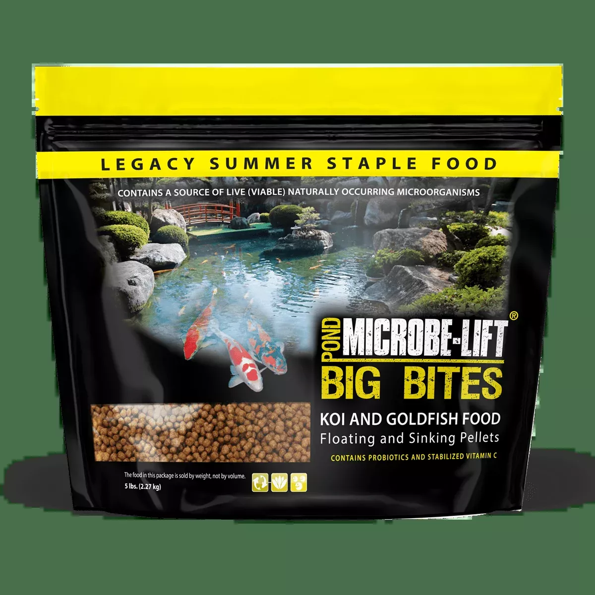 Microbe-Lift Legacy Big Bites Floating Pellets - Food for Larger Fish