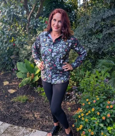 Midnight Blooms Garden Shirt