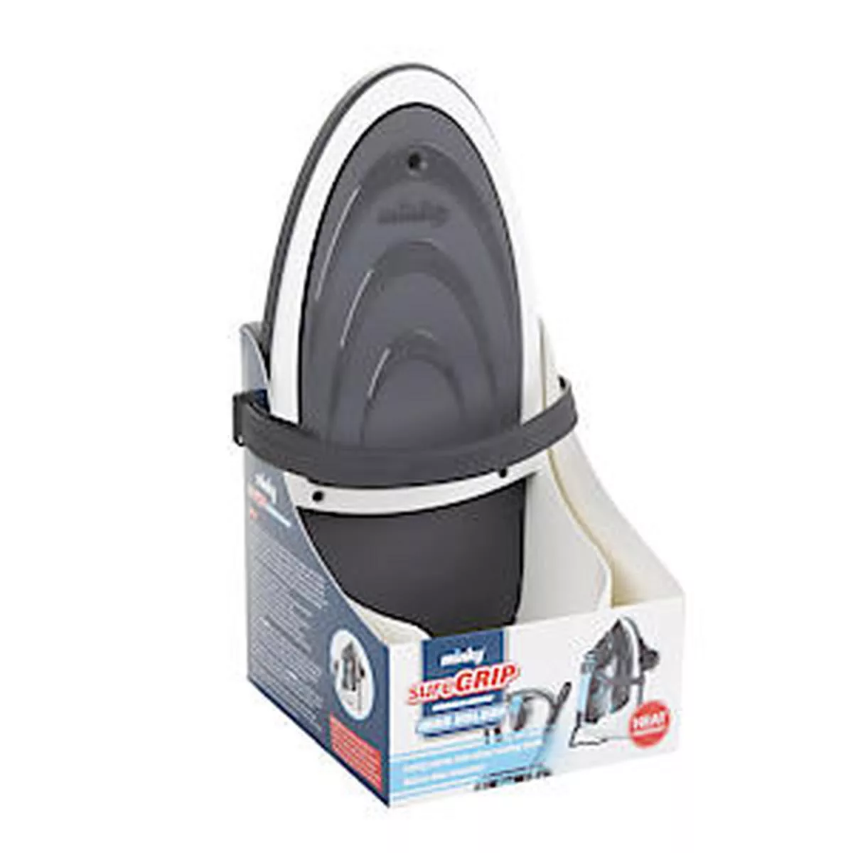 Minky Sure Grip Iron Holder With Strong And Secure Strip, Grey, One Size – Default Title