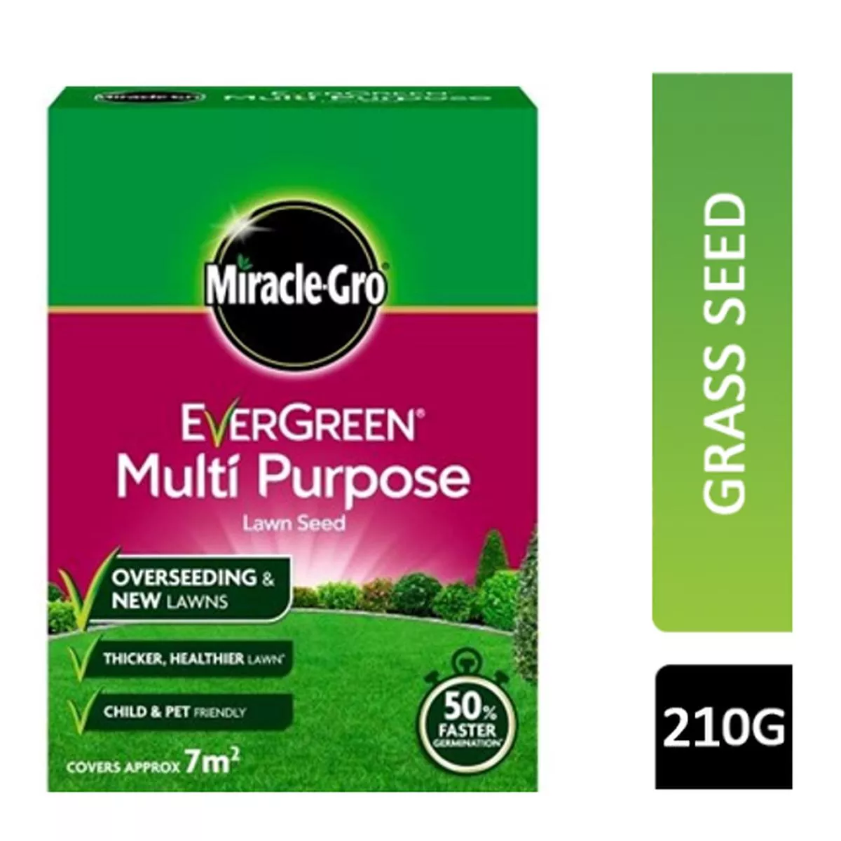 Miracle-Gro Evergreen Multi Purpose Lawn Seed 7m2, 210g – 1