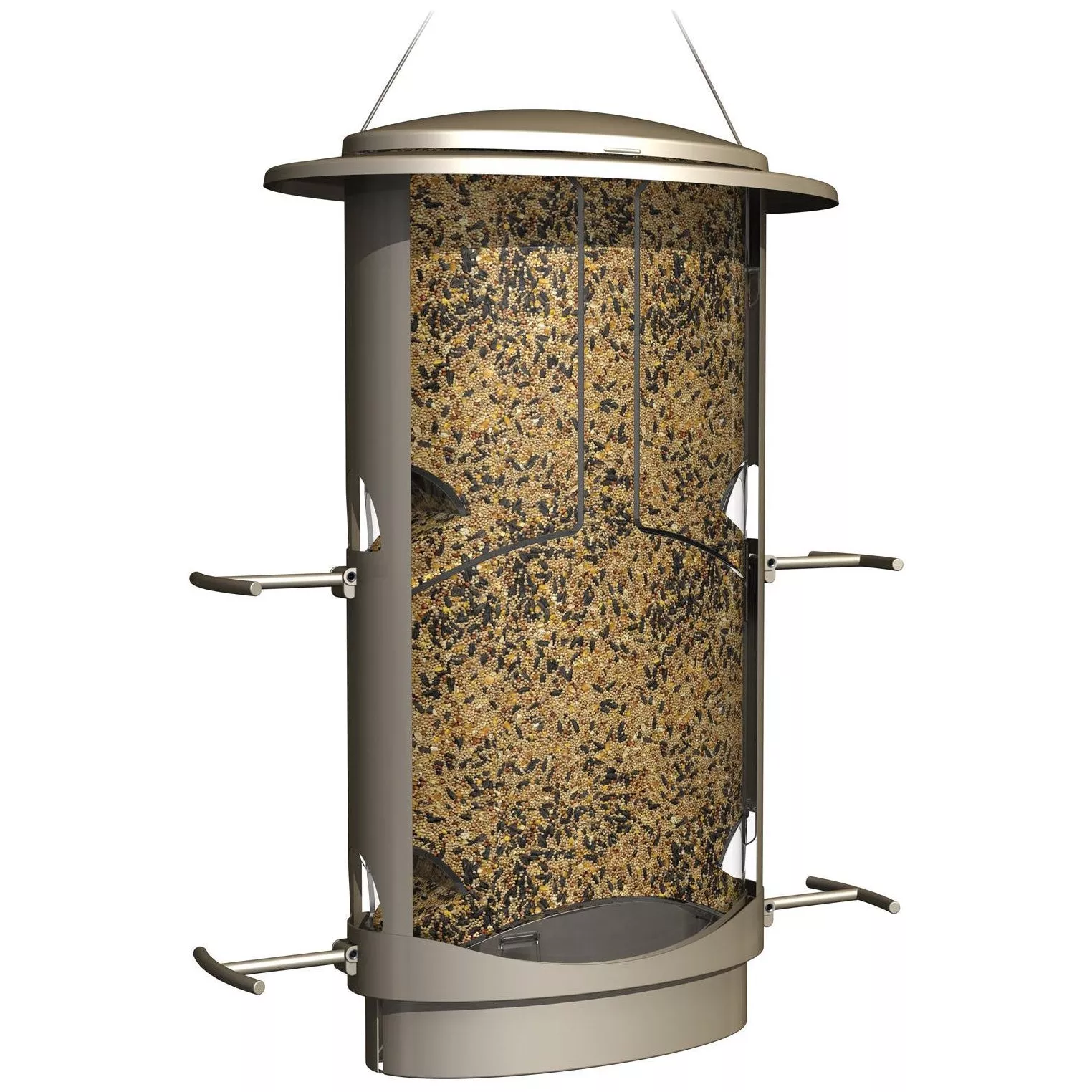 More Birds X-1, Squirrel Proof Bird Feeder, 4 Feeding Ports, 4.2-Pound