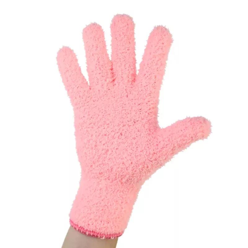 Mossify - Leaf Shining Microfibre Gloves - 1 Pair Pink