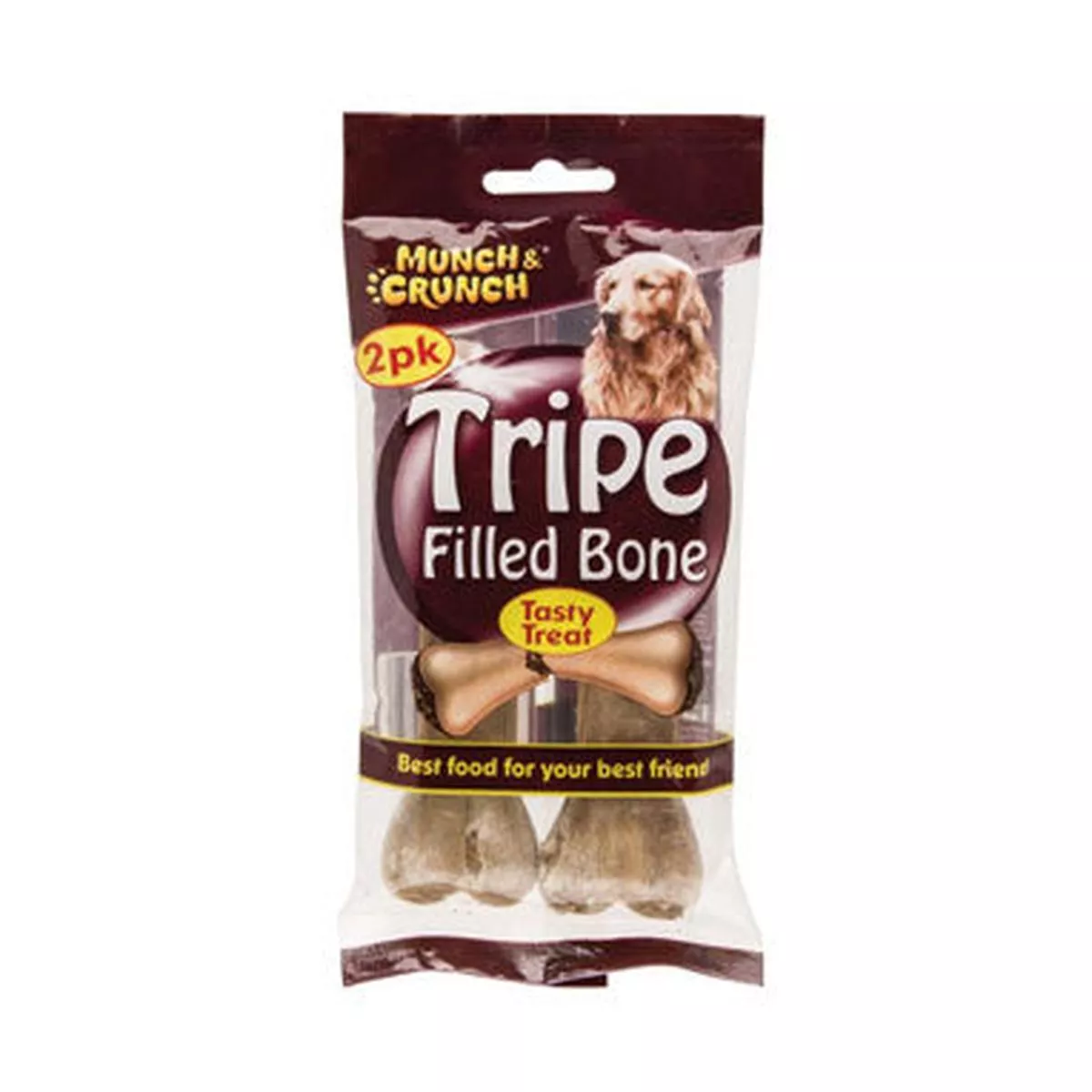 Munch & Crunch Dogs Tripe Filled Bone 2 Pack – 20