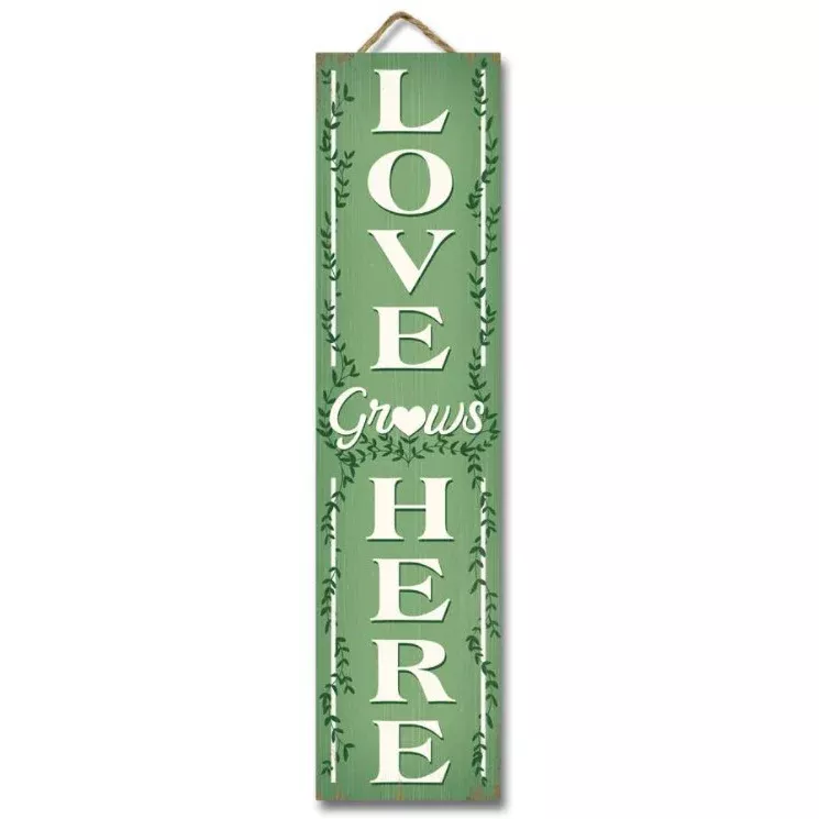 My Word! Hanging & Standing Sign- Love Grows Here