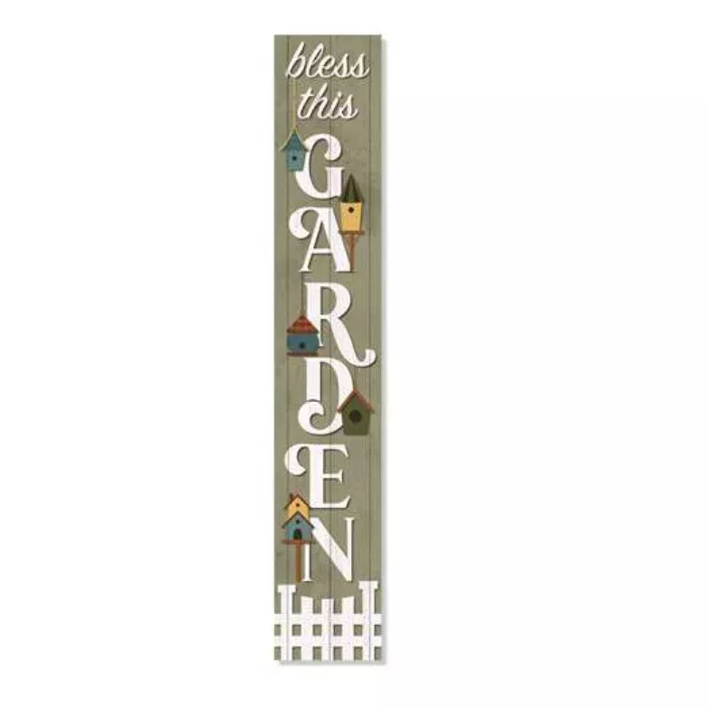My Word! Porch Board Sign- Bless This Garden