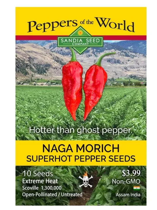 Naga Morich Pepper Seeds -- Scoville 1.3 M