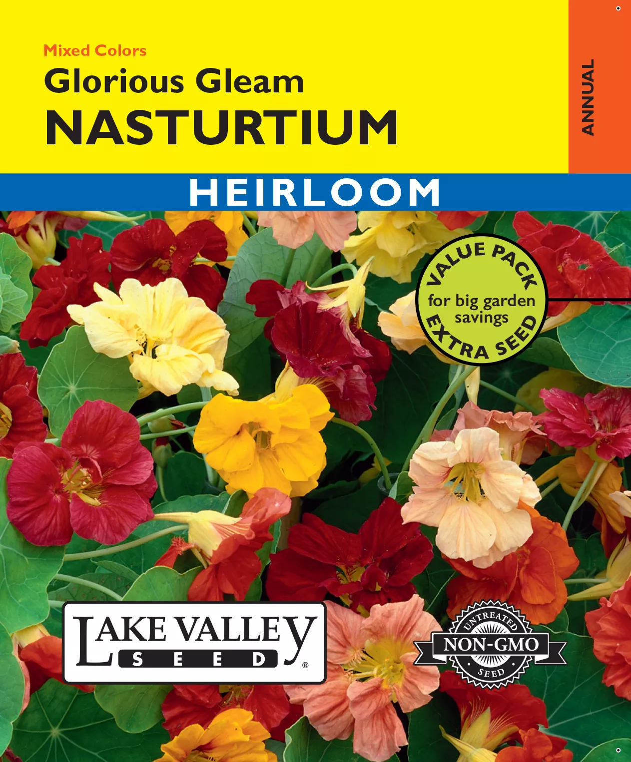 Nasturtium Glorious Gleam Mixed Colors – Item #497