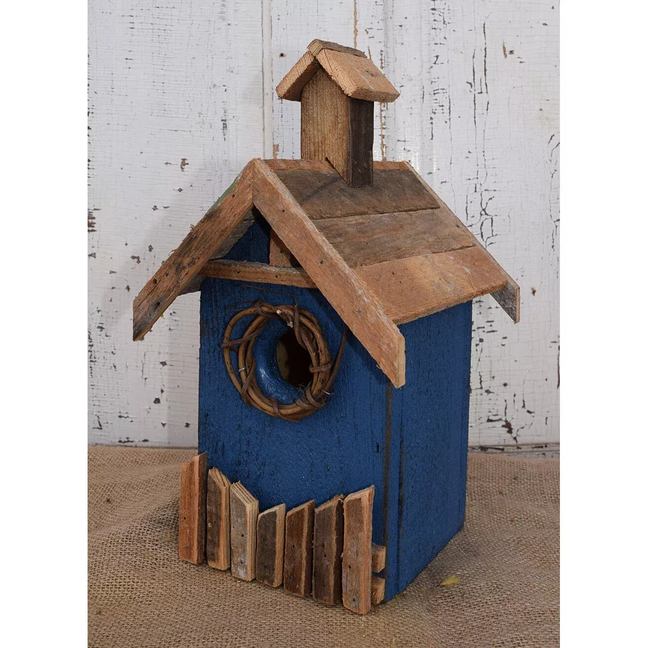 Nature Creations Rustic Barnboard Birdhouse, Medium #19 (Colors May Vary)