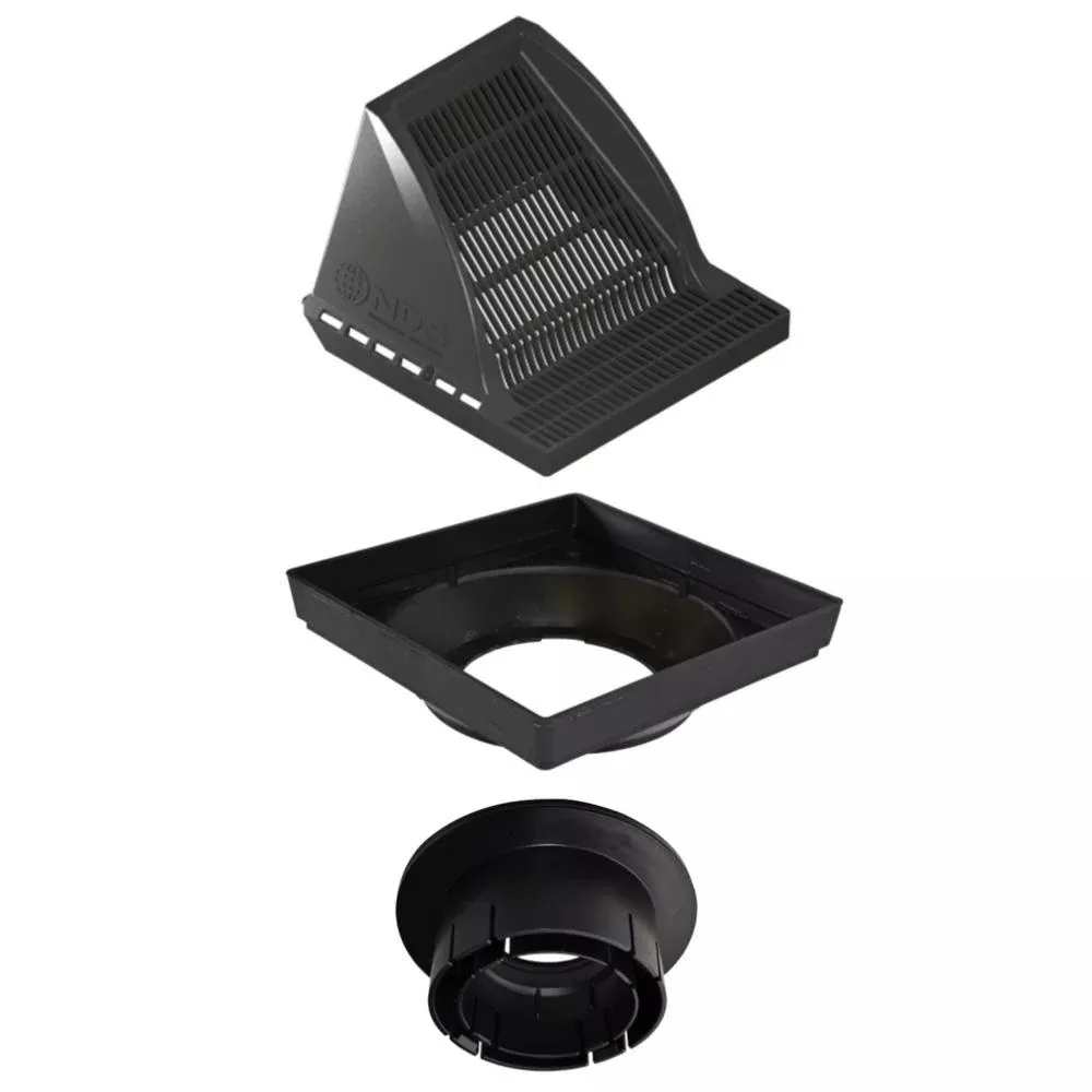 NDS 12" Downspout Defender Grate Low Profile Bundle