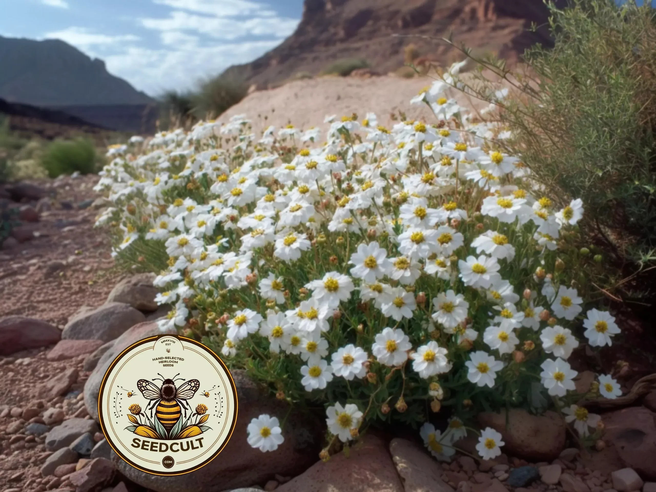 NEW! Rare Blackfoot Daisy Seeds, Native Southwestern Mealampodium Leucanthum, 10 Seeds