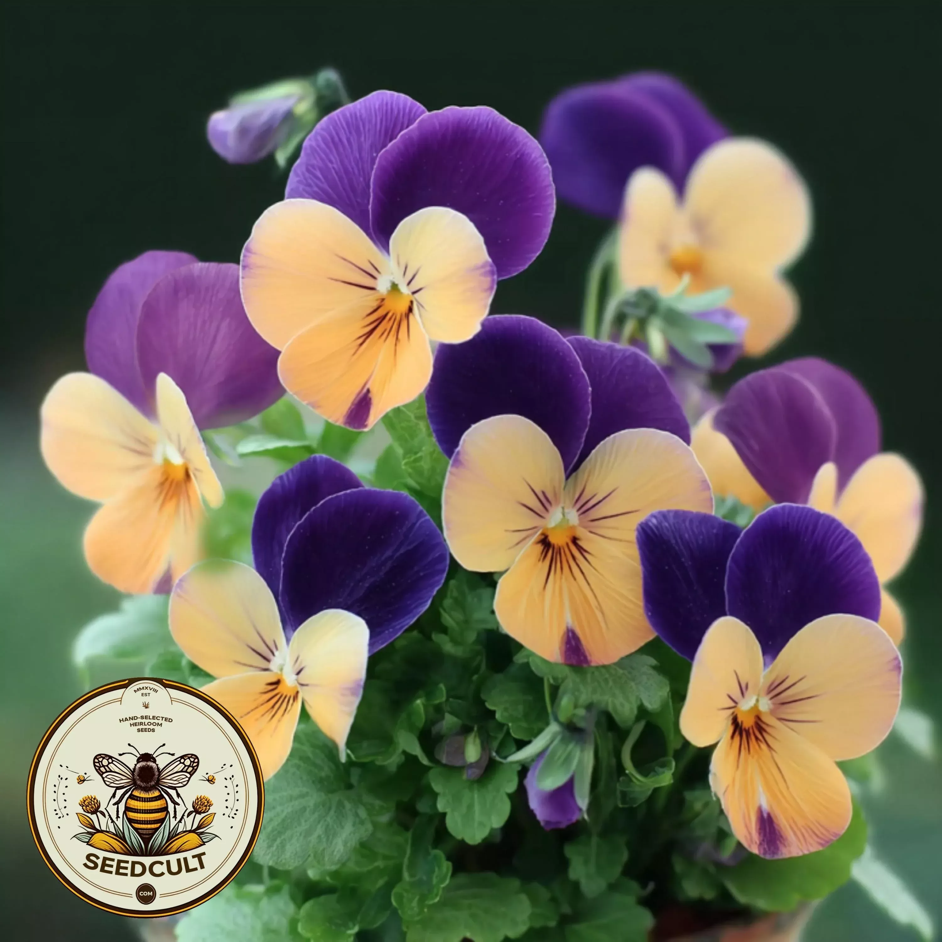 NEW! Rare Penny Peach Jump Up Viola, Viola Cornuta, VL4220