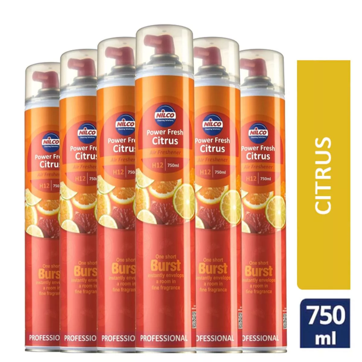 Nilco H12 High Power Fresh Citrus Air Freshener 750ml – 6