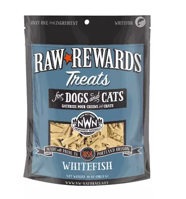 Northwest Naturals Dog & Cat Raw Rewards Freeze Dried Whitefish Treats 10oz