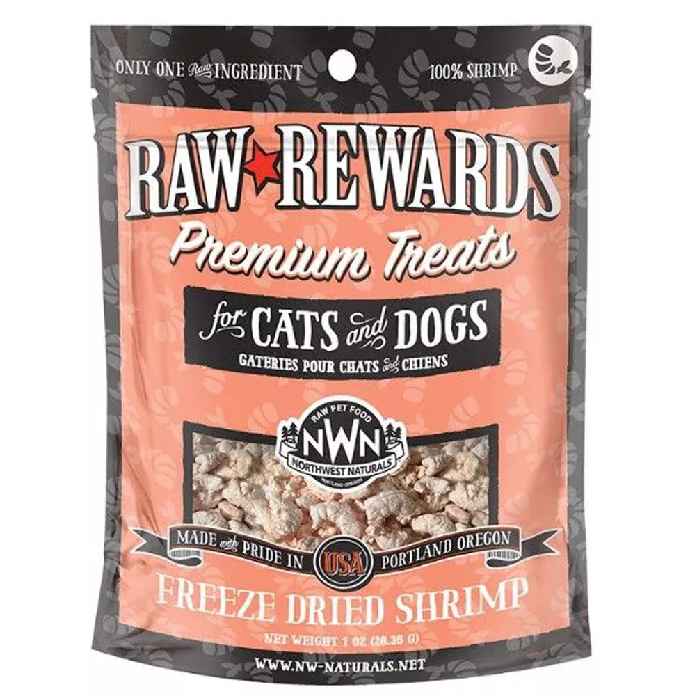 Northwest Naturals, Freeze-Dried Shrimp Treats, 1 oz.