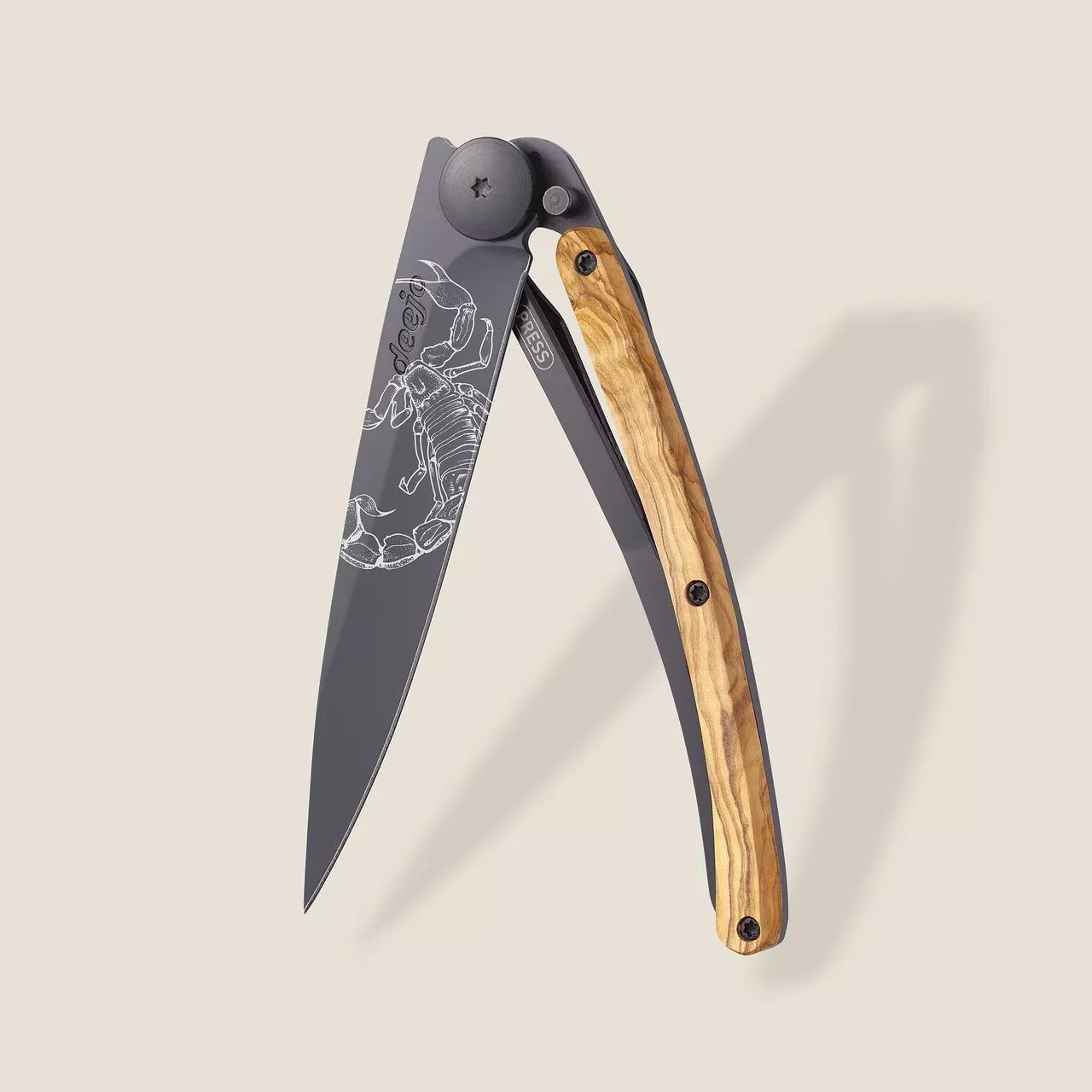 Olive Wood Knife - Scorpio