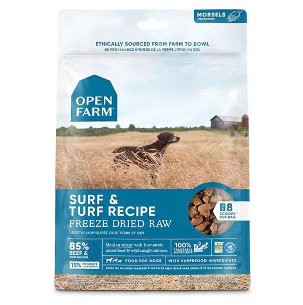 Open Farms, Freeze Dried Morsels Surf & Turf, 3.5 oz