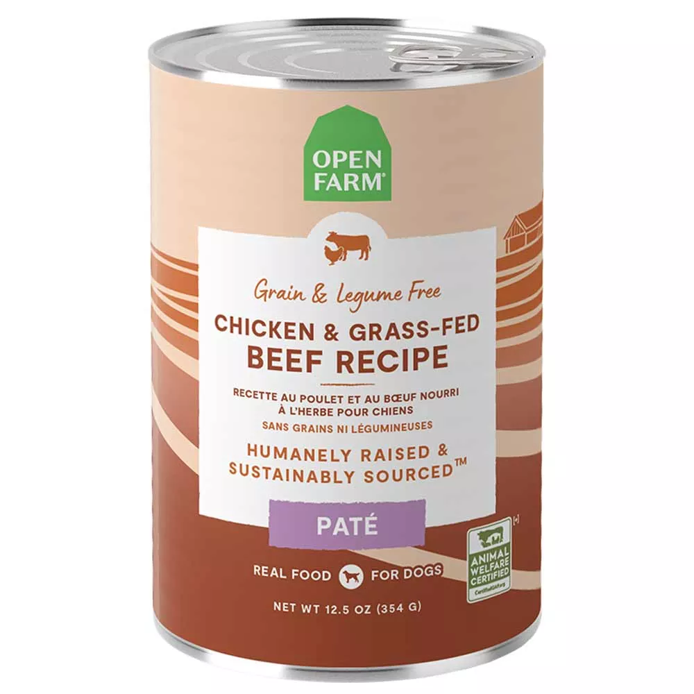 Open Farms, Grain Free Chicken & Beef, 12.5 oz.