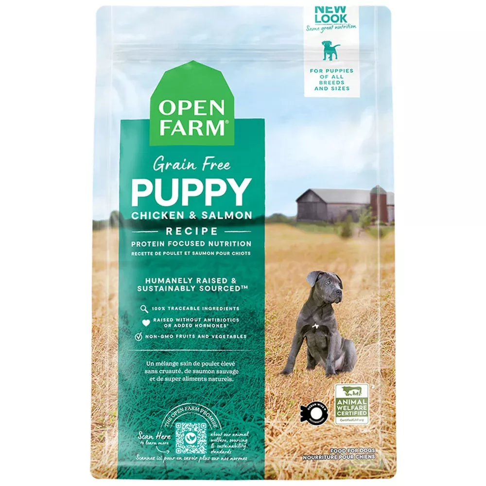 Open Farms, Grain Free Chicken & Salmon Puppy, 4 lb