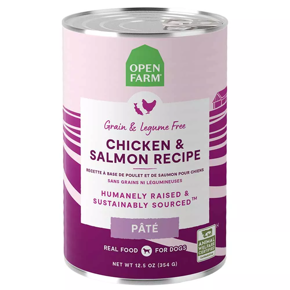Open Farms, Grass Fed Chicken & Salmon, 12.5 oz.