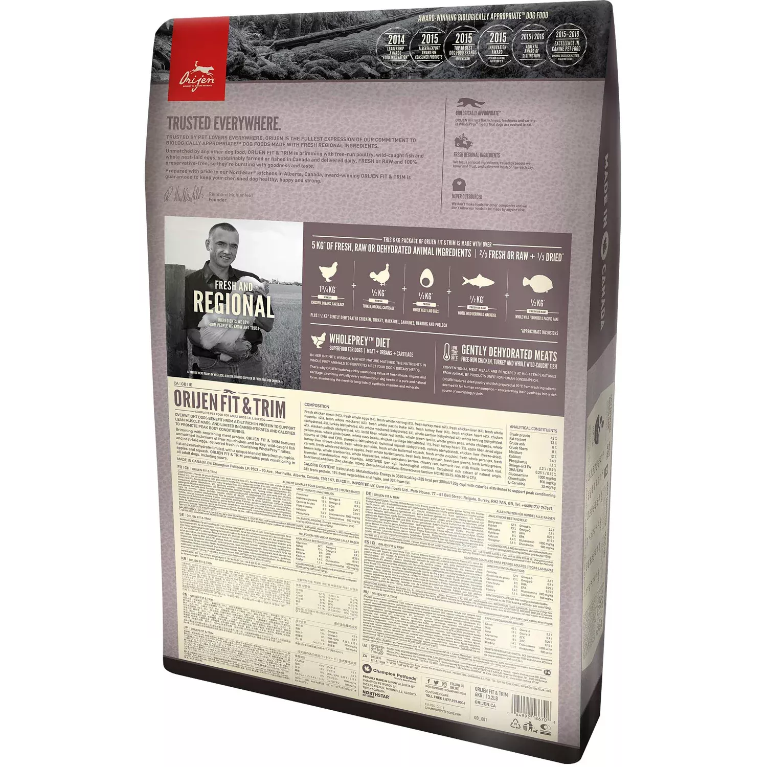 Orijen Fit & Trim Dog Food, 25 lb