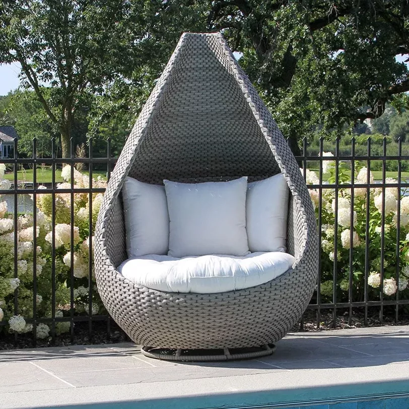 Outdoor Interiors, Tagine Swivel Cuddle Chair