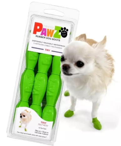 Pawz Dog Rubber Boots Tiny Green