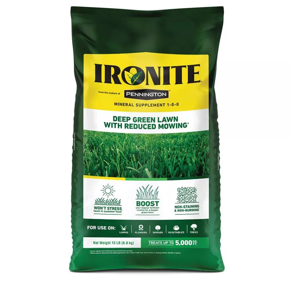 Pennington, Ironite 1-0-0 Fertilizer, 15lb.