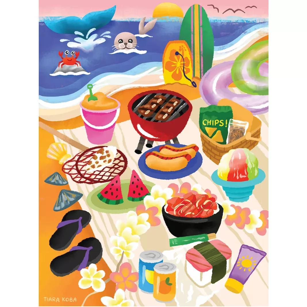 Perfect Beach Day - kids 70 piece puzzle