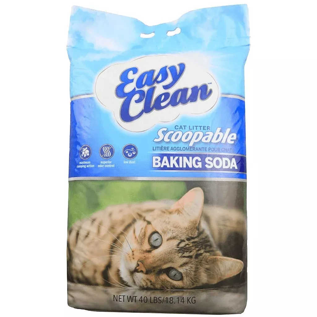 Pestell Easy Clean Clumping Cat Litter with Baking Soda-40 lbs