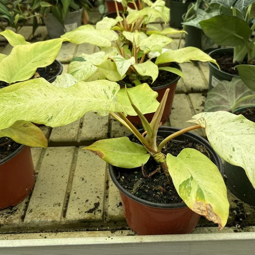 Philodendron 'Snow Drift' - Philodendron sp - 6" Potted Houseplant