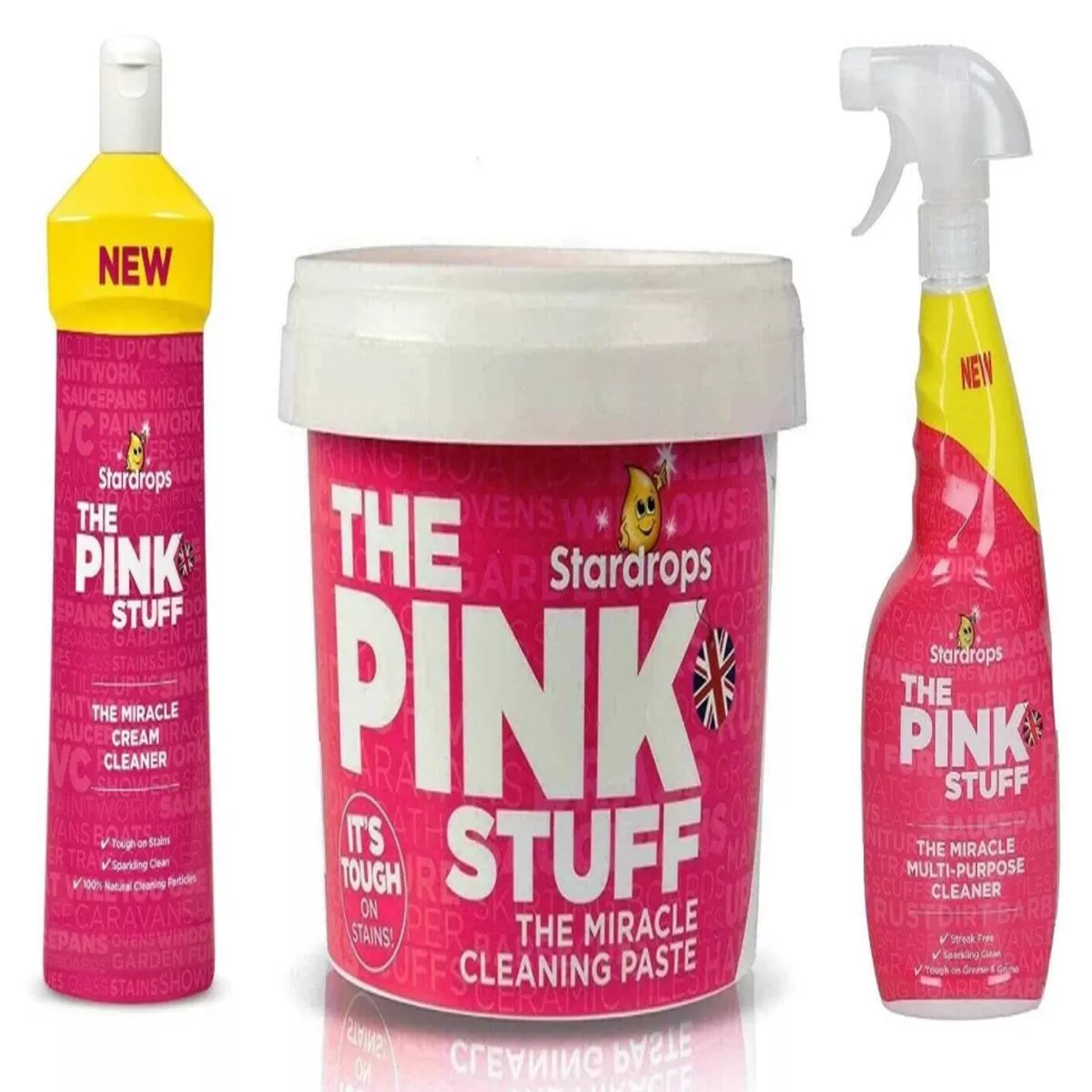The Pink Stuff Miracle Cleaning Set Triple Pack