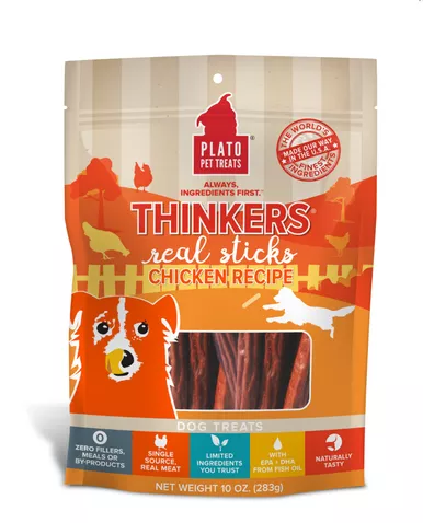 Plato Thinker Dog Treat Chicken 18oz
