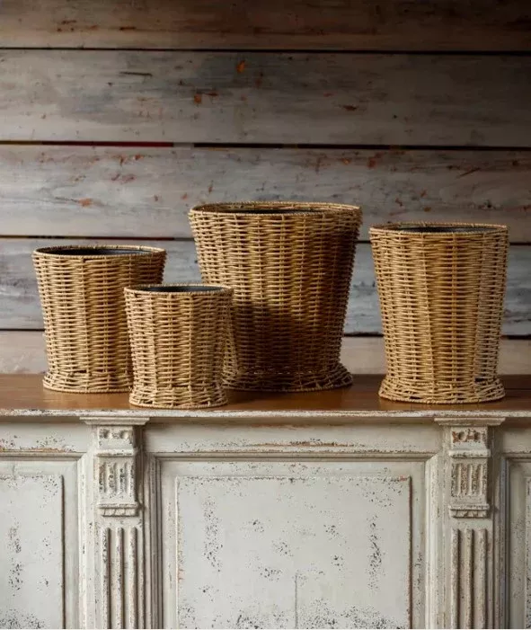 Poly Weave Field Flower Buckets