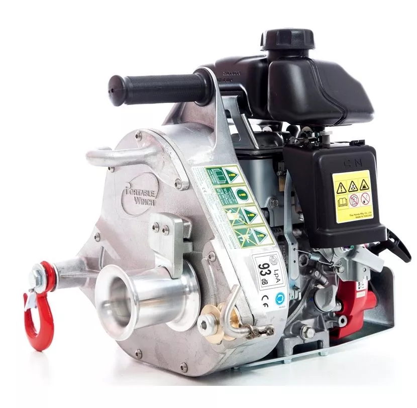 Portable Capstan Winch PCW5000 Gas-Powered Pulling Winch