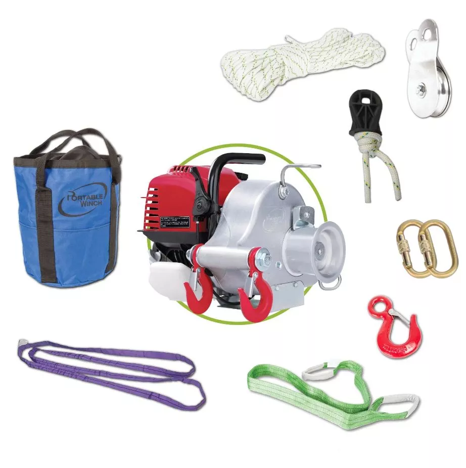 Portable Winch Accessorized Winches with Kits