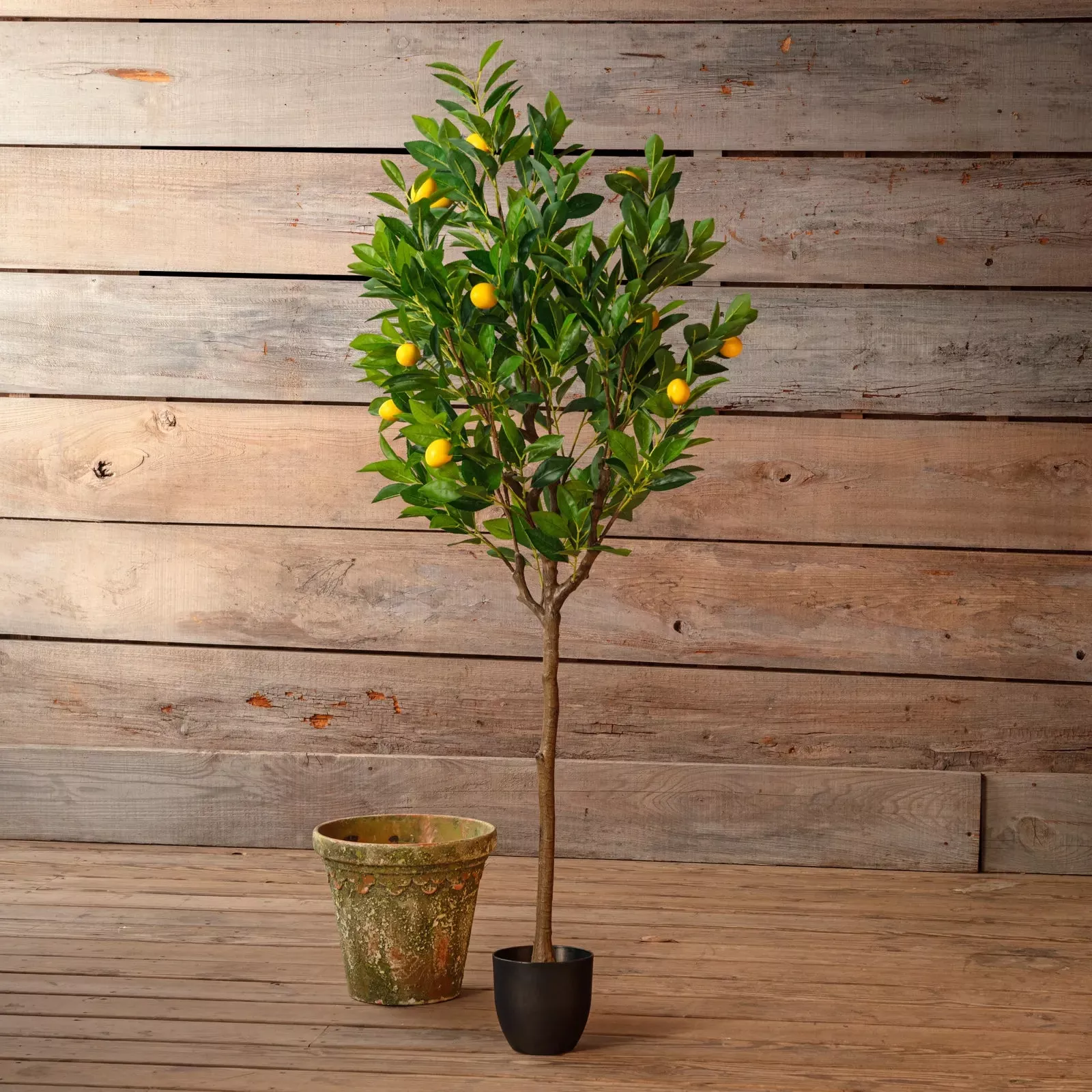 Potted Faux Meyer Lemon Tree