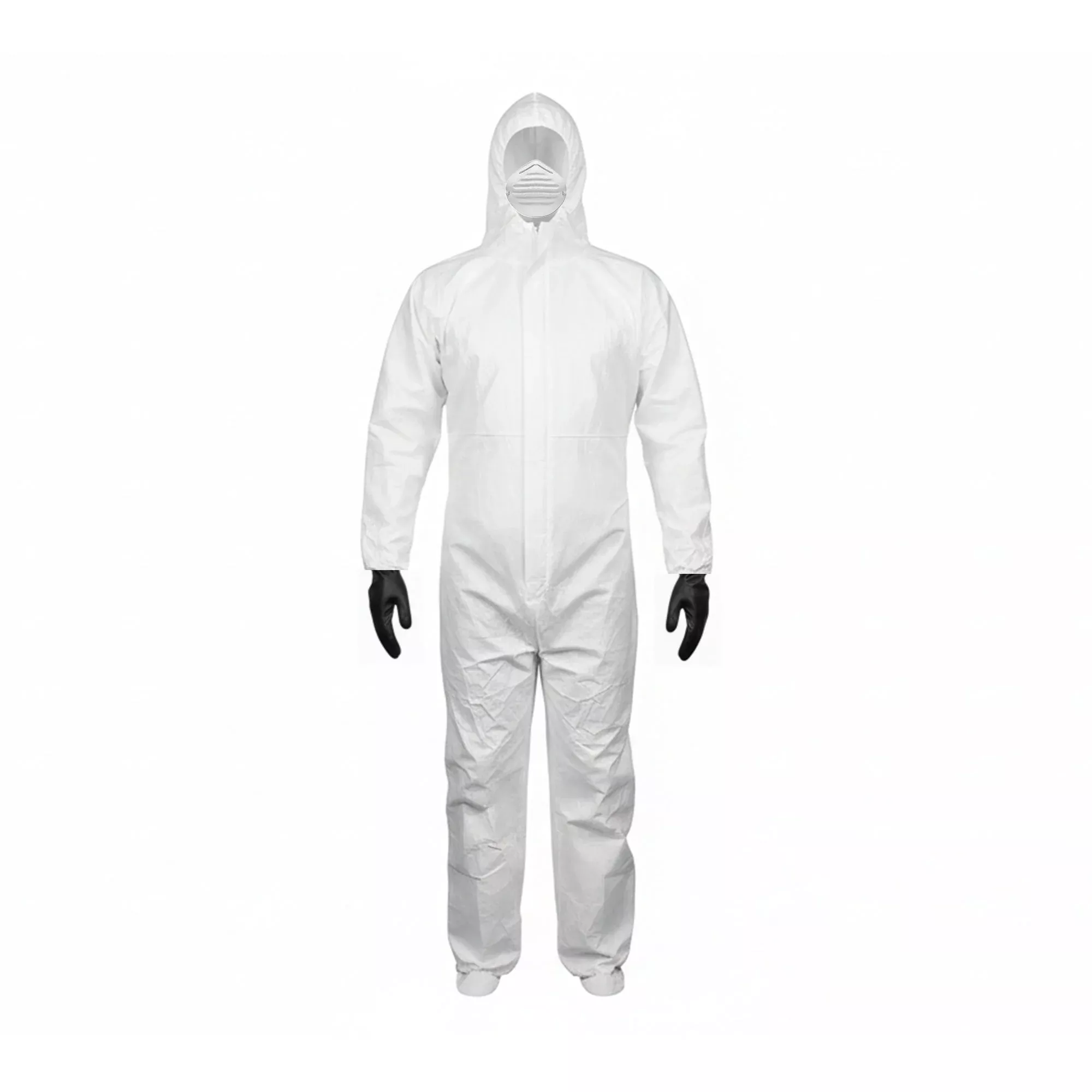PPE Kits with Suit, Gloves, and Mask for Pond Treatment