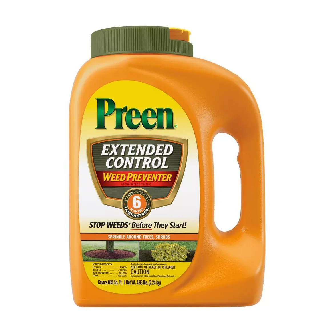 Preen Extended Control Weed Preventer, 4.93 LB