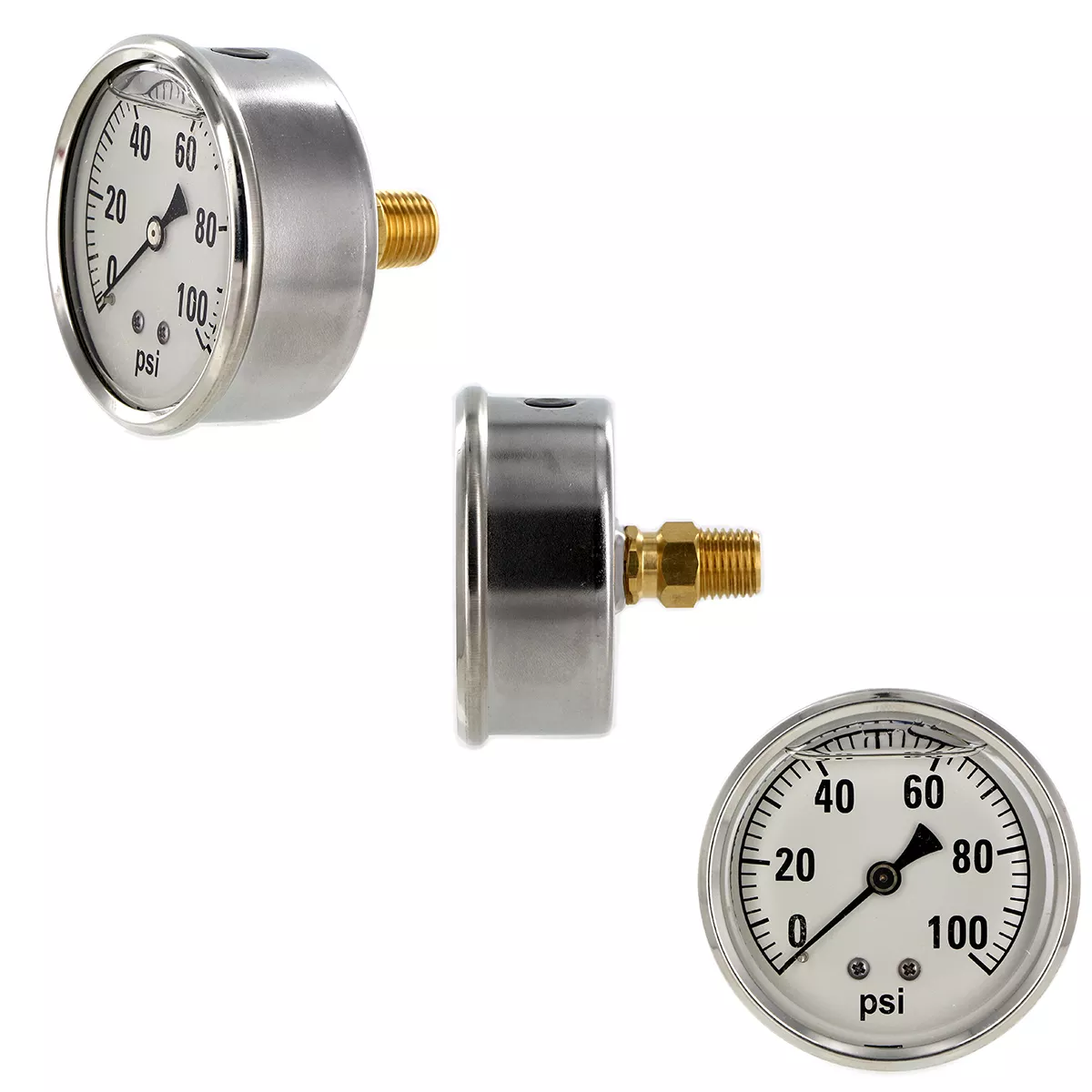 Pressure Gauges - Center Back Mount
