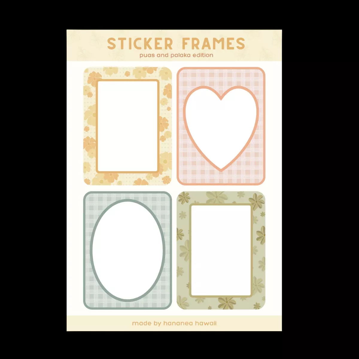 Pua's and Palaka Sticker Frames