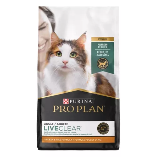 Purina Pro Plan LiveClear Allergen Reducing Chicken & Rice Formula Dry Cat Food, 3.5 lb