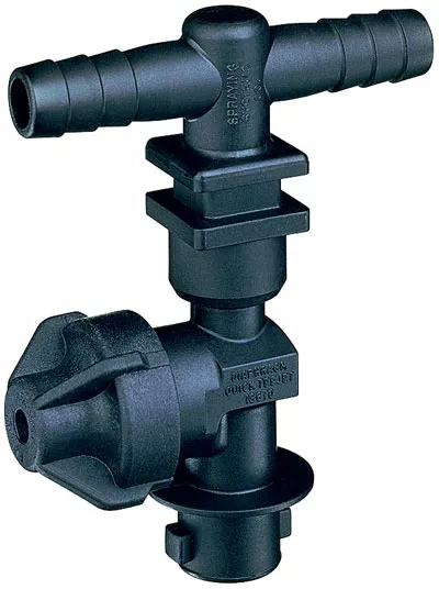 Quick Teejet Hose Shank Nozzle Body w/ Side Check Valve