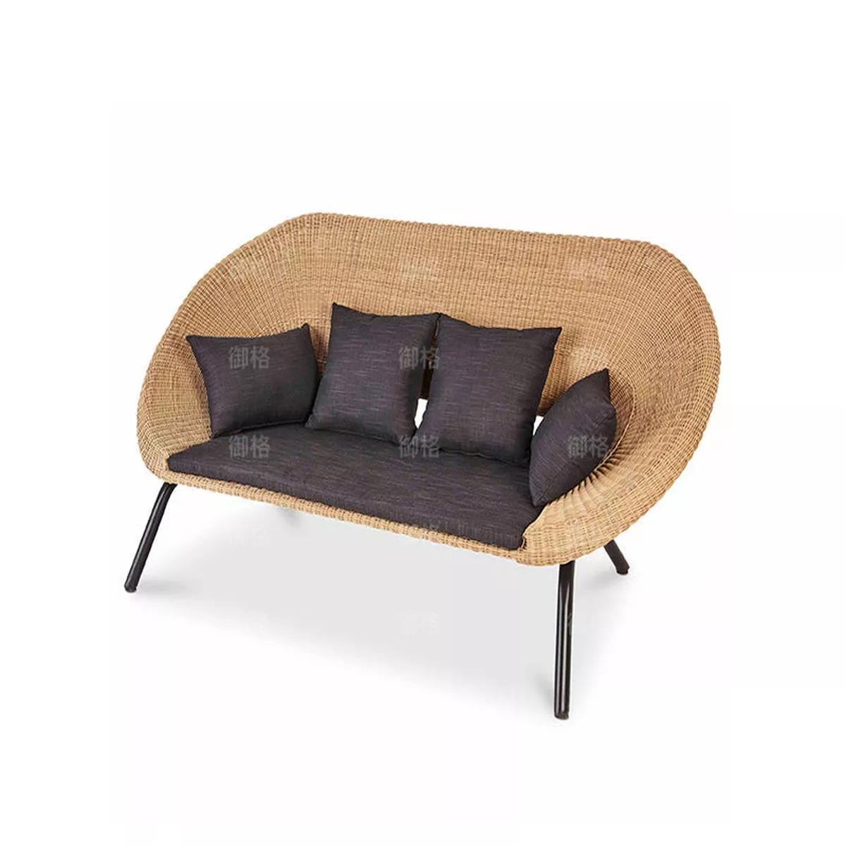 Rattan Sofa Couch Set – Double sofa