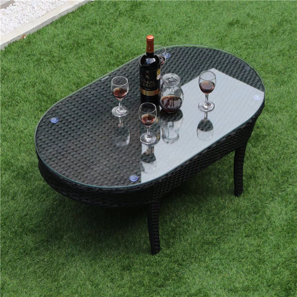 Rattan Sofa Set 14 – Combination | 1 tea table with cushions