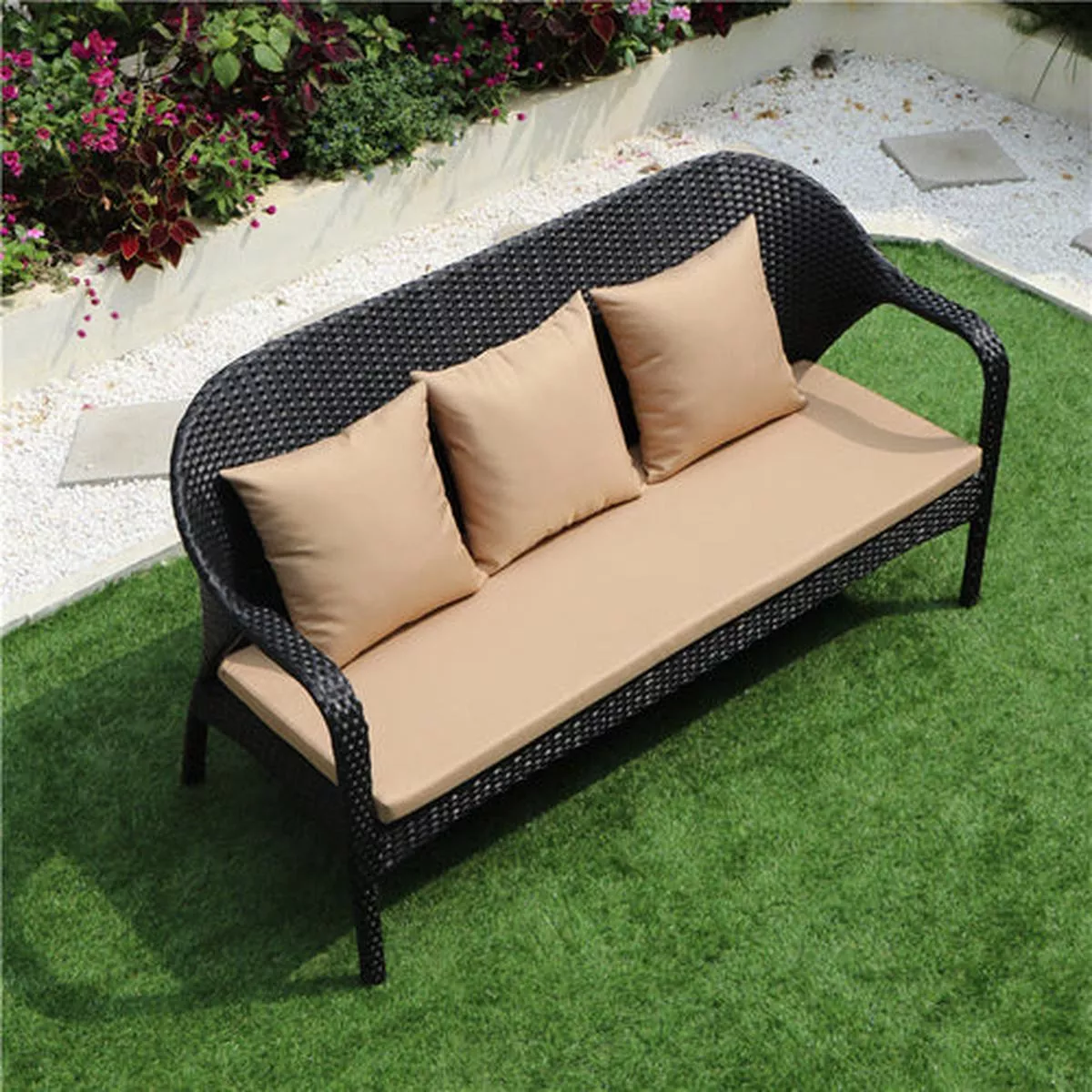 Rattan Sofa Set 14 – Combination | 1 Three-seat with cushions