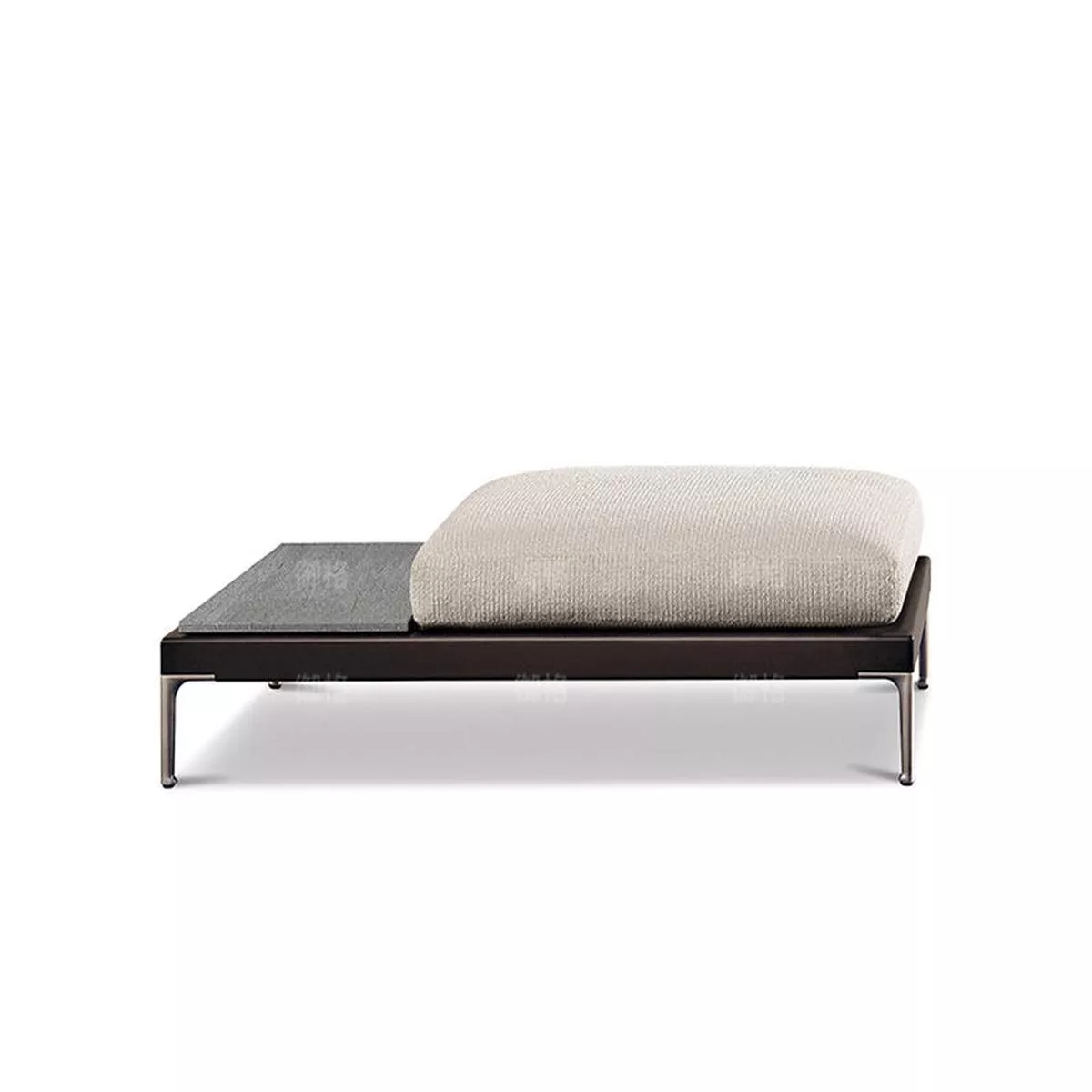 Rattan Sofa Set 17 – Single-seat with side table
