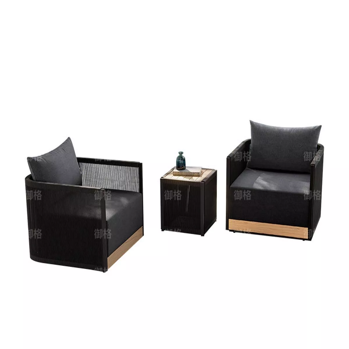 Rattan Teak Sofa Set – 1 1 teak side table | Combination