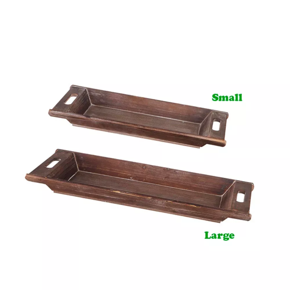Raz Imports, Dough Bowl Tray Large Only, Wood, Brown, 28"