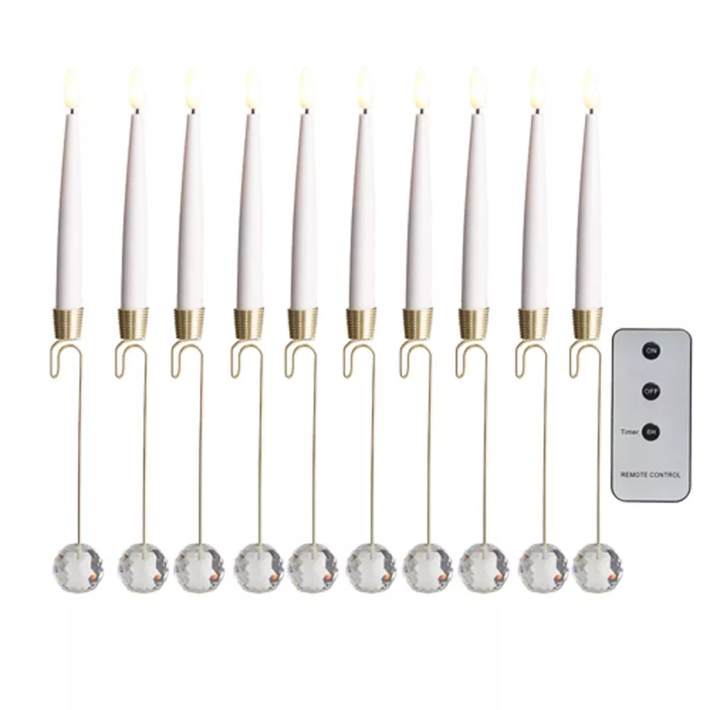 RAZ, Lighted Candles W/Remote Box/10